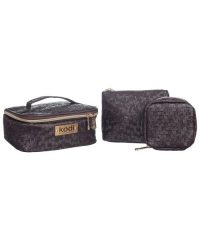 Cosmetic Bag Brown 3 in 1