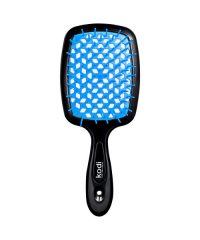 Soft Touch Hairbrush Black/Blue