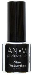 Glitter Top Silver Shine 9 мл