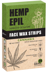 Face Wax Strips Cannabis 12 шт