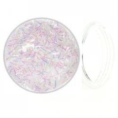 Shaving-Straw №09 (White Holographic)