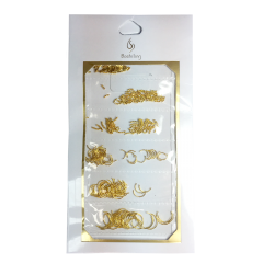 Metal Rivets Set Gold