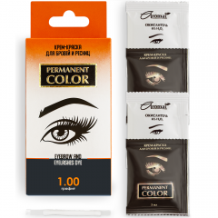 Permanent Color Eyebrow and Eyelashes Dye №1.0 Graphite