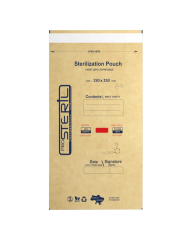 Крафт-пакети коричневі з індикатором 4 класу 150х250 мм 100 шт