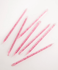 Reusable Plastic Cuticle Sticks Pink 50 шт