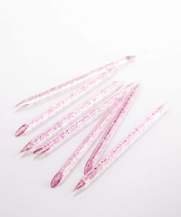 Reusable Plastic Cuticle Sticks Purple 50 шт
