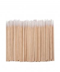 Wooden Sticks with Cotton Tips 100 шт
