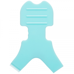 Soft V-shaped Plastic Applicator for Fixing Eyelashes Turquoise