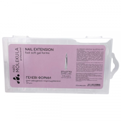 Nail Extension Fast Soft Gel Forms Stiletto Extra Long 120 шт