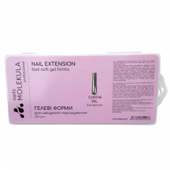 Nail Extension Fast Soft Gel Forms Coffin 3XL 240 шт