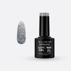 Semi Gel 860 80’s Shiny Silver 8 мл