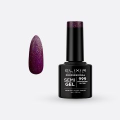 Semi Gel 999 Darkorchid Glitter 8 мл