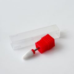 Nail Sander Nozzle Ceramic Red Large Corn MLCA005