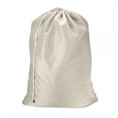 Drawstring Laundry Bag White