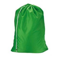 Drawstring Laundry Bag Green