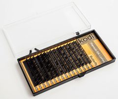 Colored Dark-Brown Eyelashes Mix B /0,10 мм/10-12 мм Butterfly pack