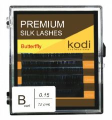 Premium Silk Lashes Butterfly Blue (B/0.15, 12 мм)
