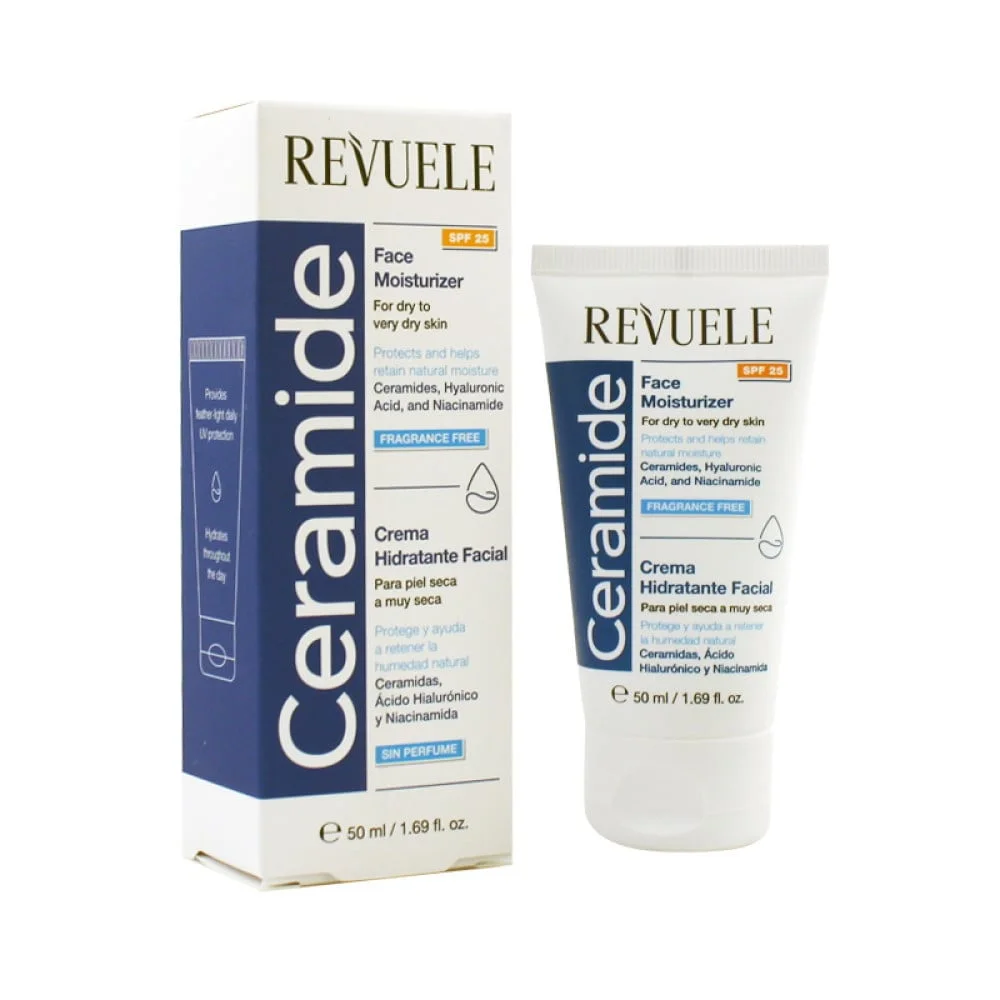 Крем для обличчя з керамідами та УФ-фільтром Revuele Ceramide Moisturizer Face Cream SPF25 50 мл