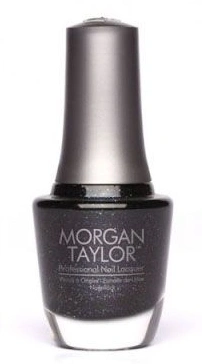 Лак Morgan Taylor Midnight Rendezvous чорний з глітером 15 мл