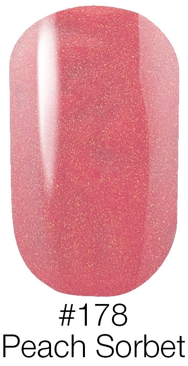 Гель-лак Naomi Gel Polish №178 персиково-рожевий із шиммером 6 мл