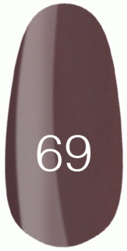 Лак Kodi Nail Polish №69 коричнево-баклажановий, емаль 15 мл