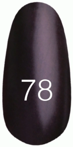 Лак Kodi Nail Polish №78 баклажаново-чорний із шиммером 15 мл