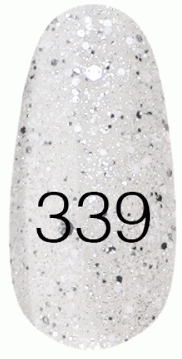 Лак Kodi Nail Polish №336 напівпрозорий молочний з глітером 15 мл