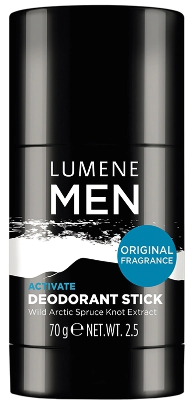 Дезодорант-стік для чоловіків 24-годинної дії Lumene Men Activate Deodorant Stick 70 г