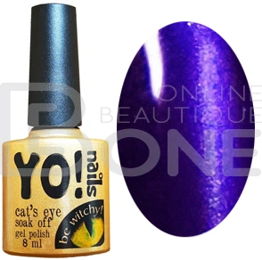 Магнітний гель-лак Yo!Nails Cats Eye №09 фіолетовий із шиммером 8 мл