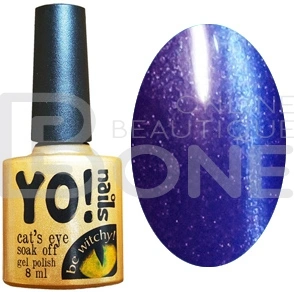 Магнітний гель-лак Yo!Nails Cats Eye №14 синій із шиммером 8 мл