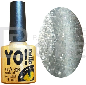 Магнітний гель-лак Yo!Nails Cats Eye №53 капучіно з гліттером 8 мл