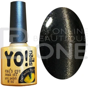 Магнітний гель-лак Yo!Nails Cats Eye №81 темно-коричневий із шиммером 8 мл