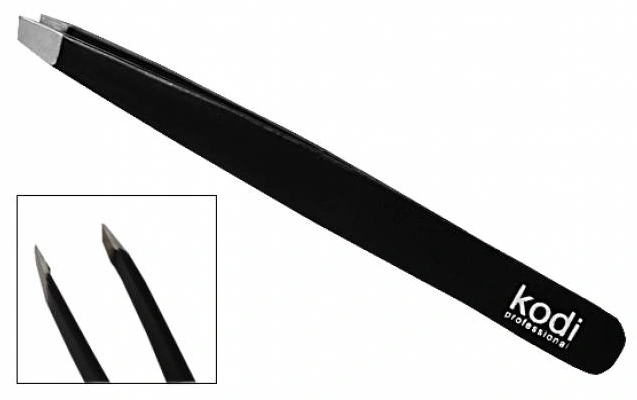 Пінцет для корекції брів Kodi Tweezers for Eyebrow Correction японська сталь 9 см
