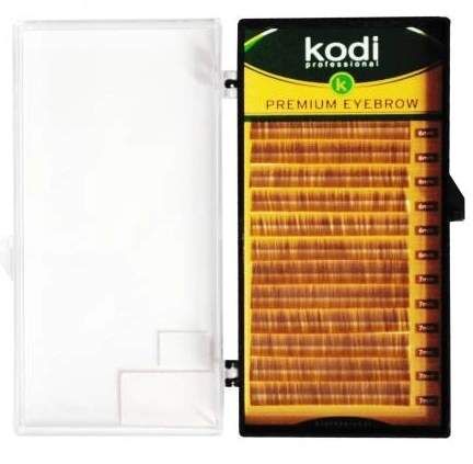 Брови Natural Curl Kodi Eyebrows Natural Curl natural brown 0,10 (6-7 мм) натуральний завиток