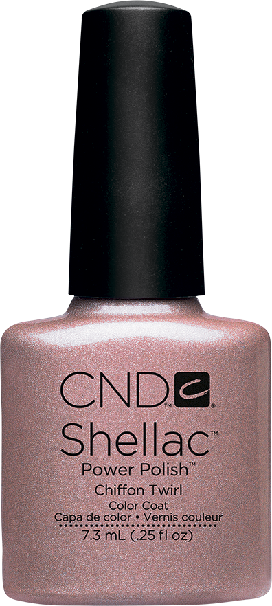Гель-лак CND Shellac Chiffon Twirl блідо-рожевий металік 7,3 мл