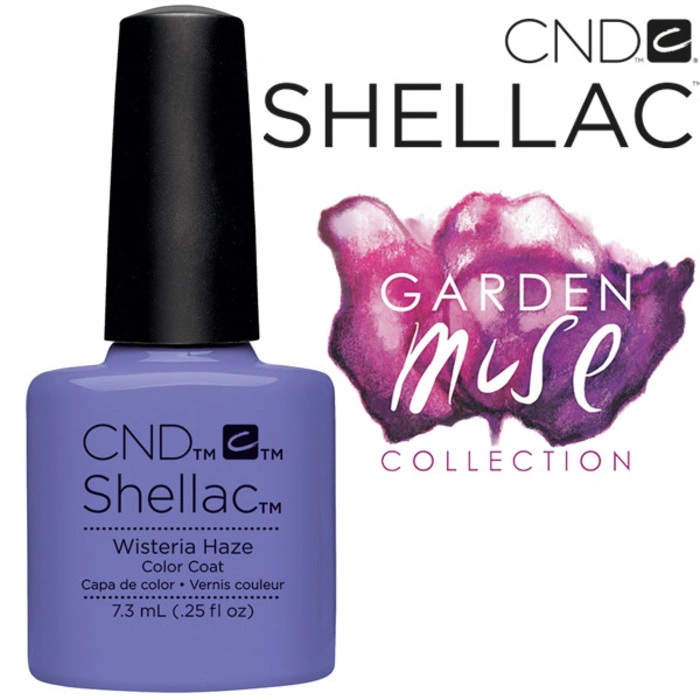 Гель-лак CND Shellac Wisteria Haze фіалково-блакитний, емаль 7,3 мл