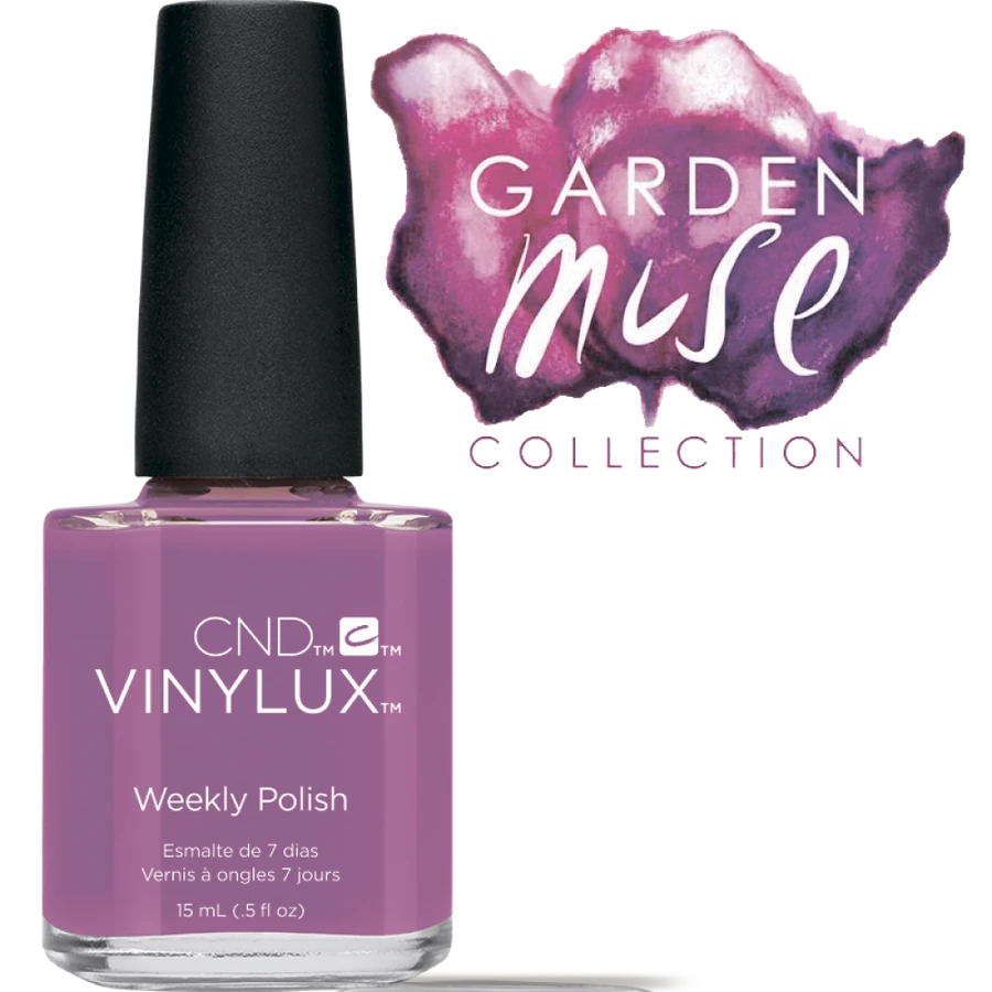 Лак CND VINYLUX 188 Crushed Rose приглушений темно-рожевий, емаль 15 мл
