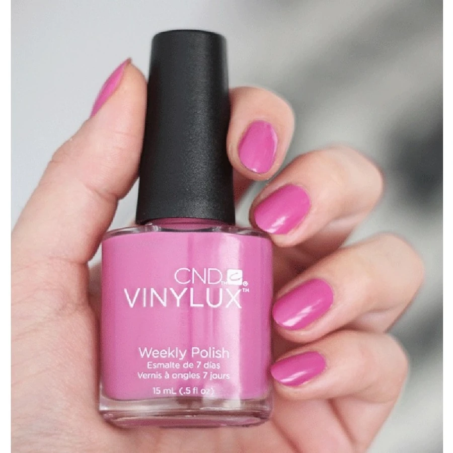 Лак CND VINYLUX 188 Crushed Rose приглушений темно-рожевий, емаль 15 мл