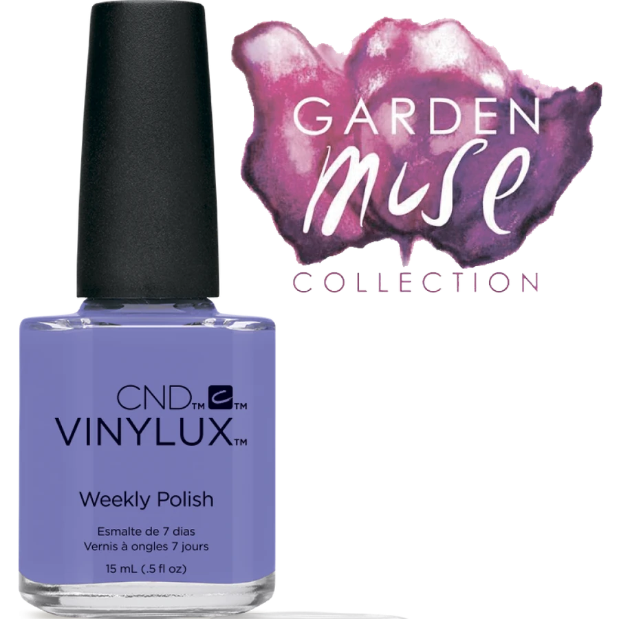 Лак CND VINYLUX 193 Wisteria Haze фіалково-блакитний, емаль 15 мл