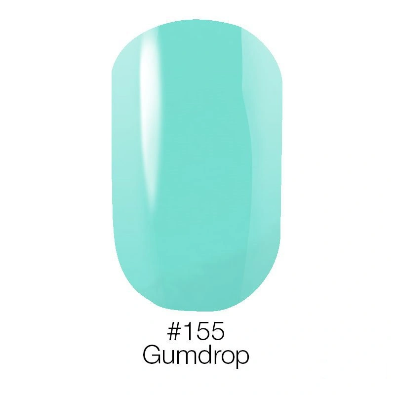 Гель лак Naomi Gel Polish №155 бірюзово-блакитний, емаль 6 мл