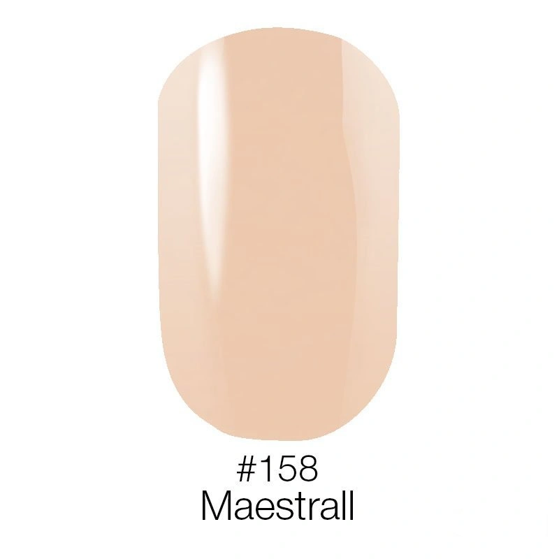 Гель лак Naomi Gel Polish №158 персиково-бежевий, емаль 6 мл
