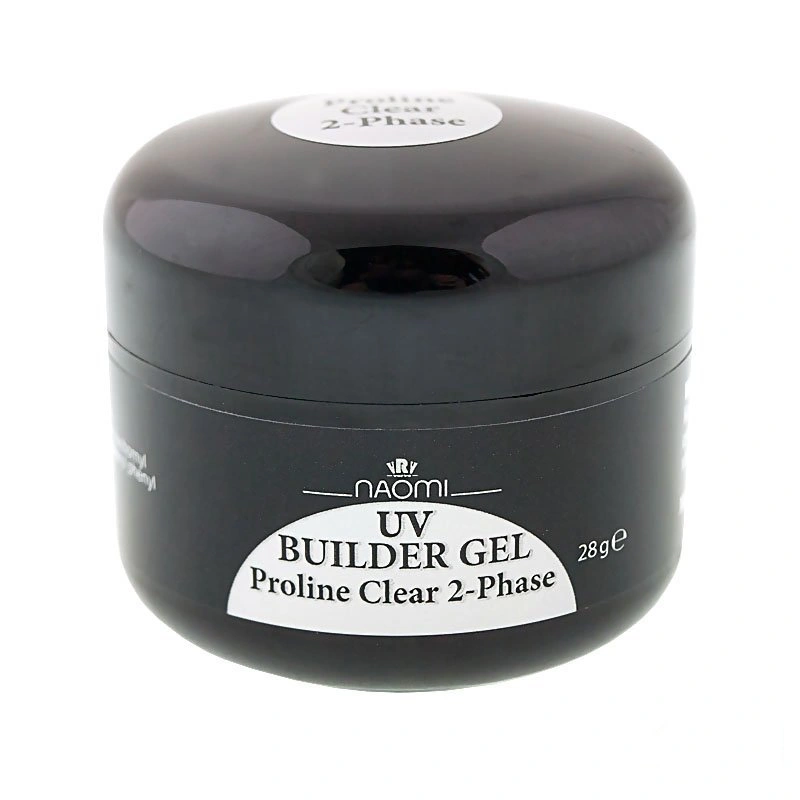 Двофазний конструюючий прозорий гель Naomi UV Builder Gel Proline Clear 2-Phase 28г