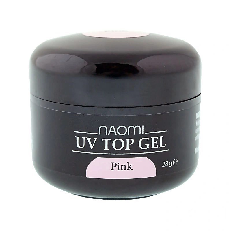 Завершальний рожевий топ-гель Naomi UV Top Gel Pink 28г