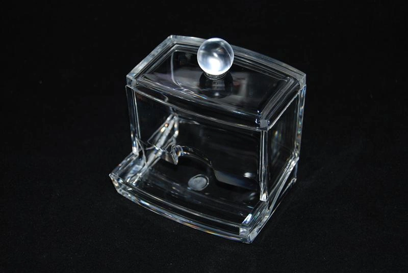 Підставка для ватних паличок прямокутна з кришкою YRE Cosmetic Organizer SF 2130