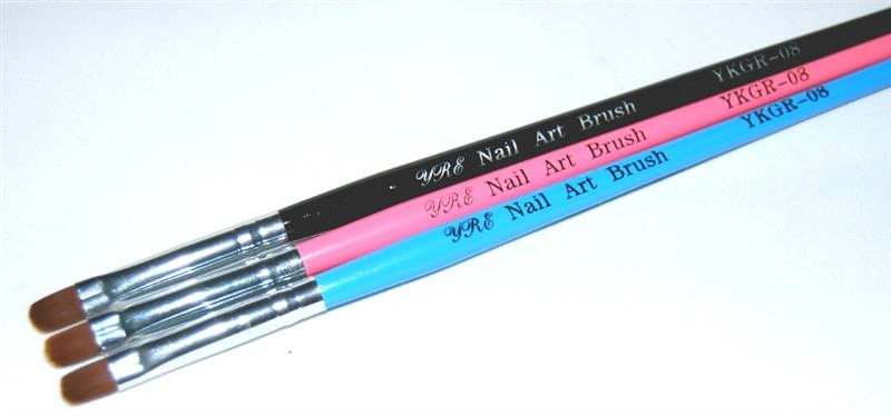 Пензлик для гелю штучний №8 YRE Gel brush artificial YKGR-08
