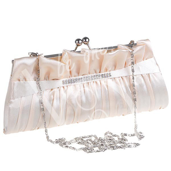 Клатч атласний Bone Clutch Bag