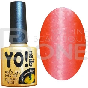 Магнітний гель-лак Yo!Nails Cats Eye №17 червоний із шиммером 8 мл