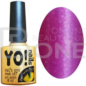 Магнітний гель-лак Yo!Nails Cats Eye №19 фіолетовий із шиммером 8 мл