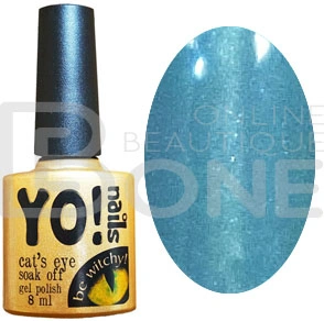 Магнітний гель-лак Yo!Nails Cats Eye №91 бірюзовий із шиммером 8 мл