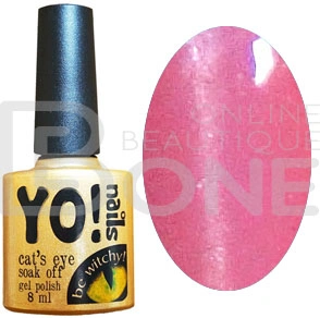 Магнітний гель-лак Yo!Nails Cats Eye №93 рожевий із шиммером 8 мл